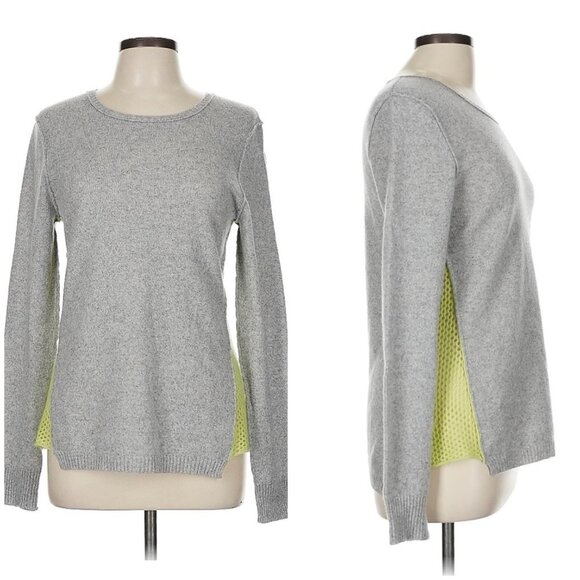 Subtle Luxury Women’s Cashmere pullover sweater Crew Neck S Gray Green - Picture 1 of 9